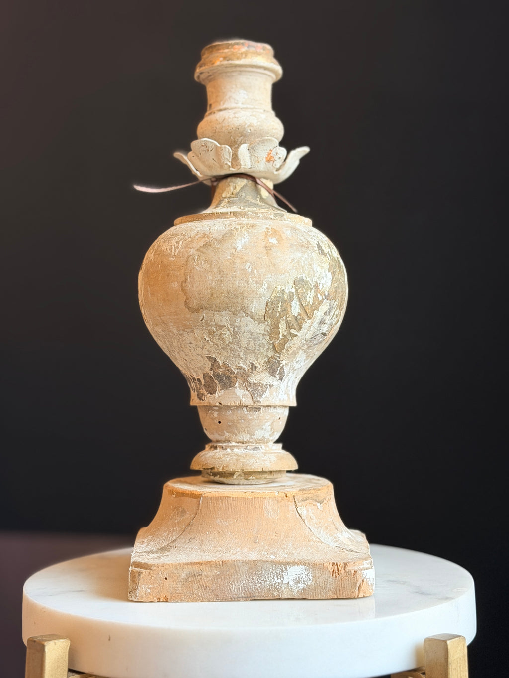 18th Century Candlestick with Square Base