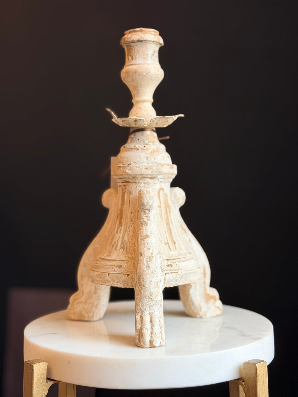 18th Century Candlestick with Three Legs