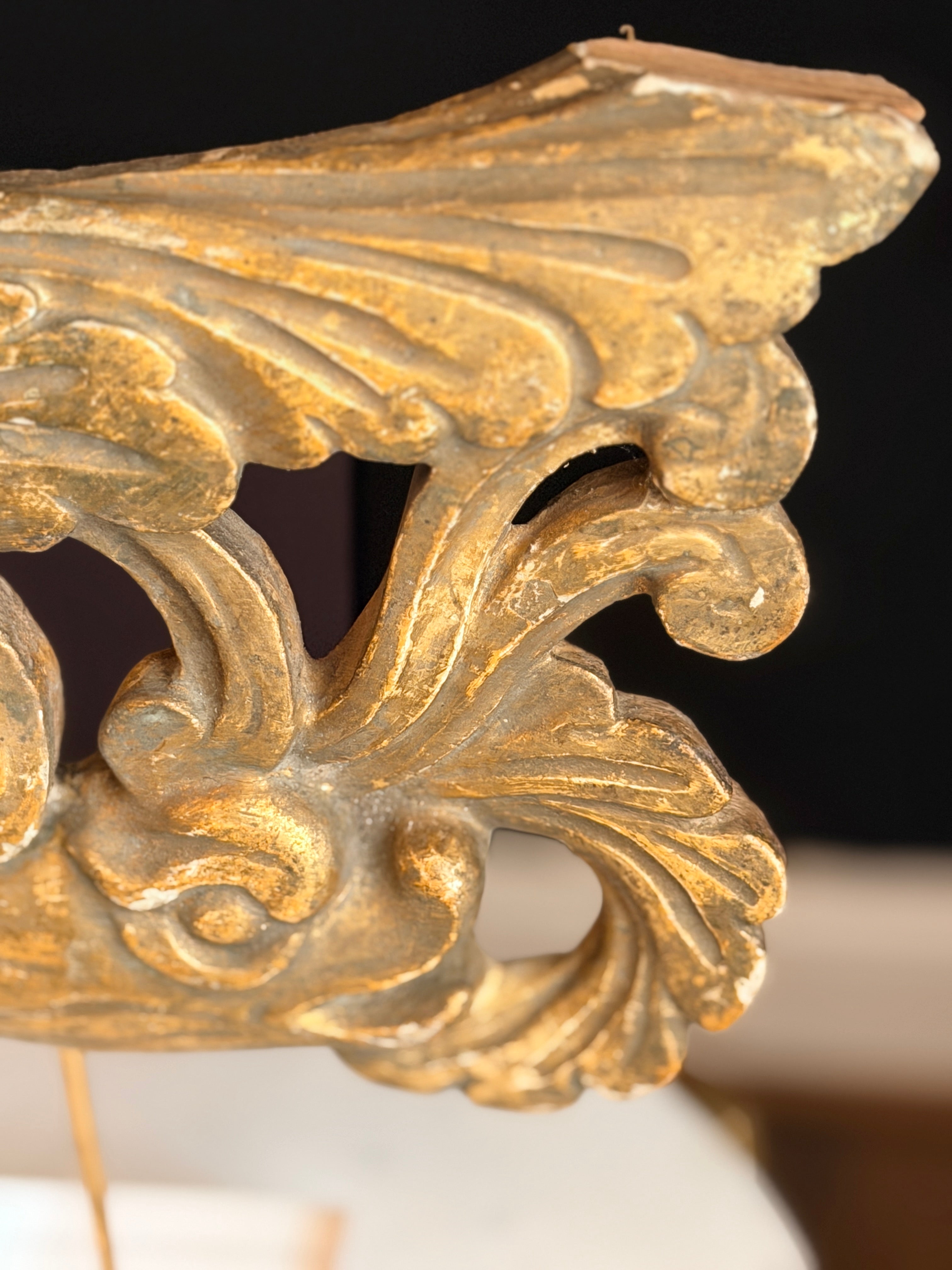 Golden Swan Sculpture with Lucite Stand